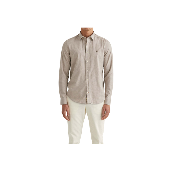 Watts Flannel Shirt - Slim Fit - Beige