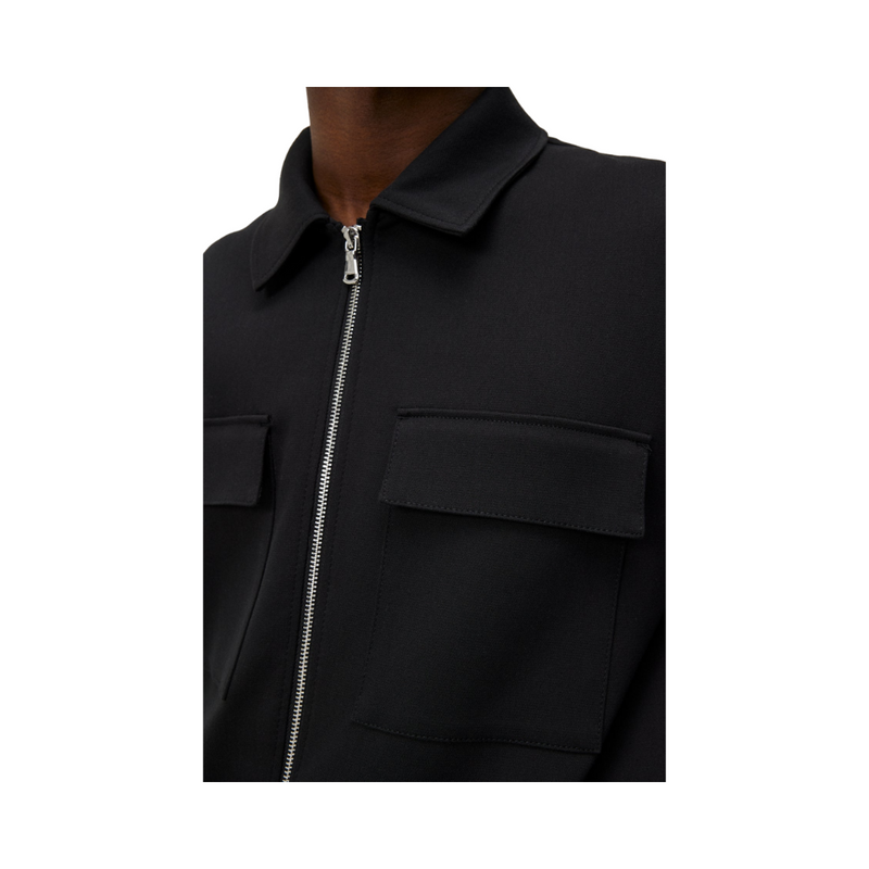 Jarod Cotton Overshirt - Black