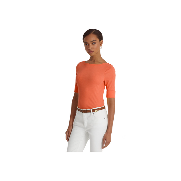 Judy Elbow Sleeve Knit - Orange