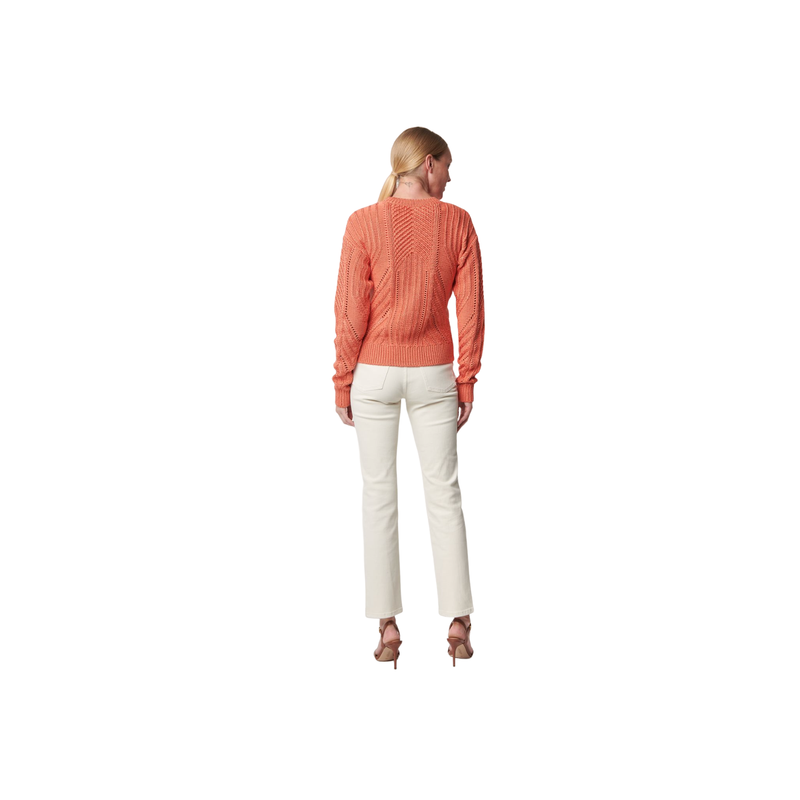 Franmee Long Sleeve Pullover - Orange