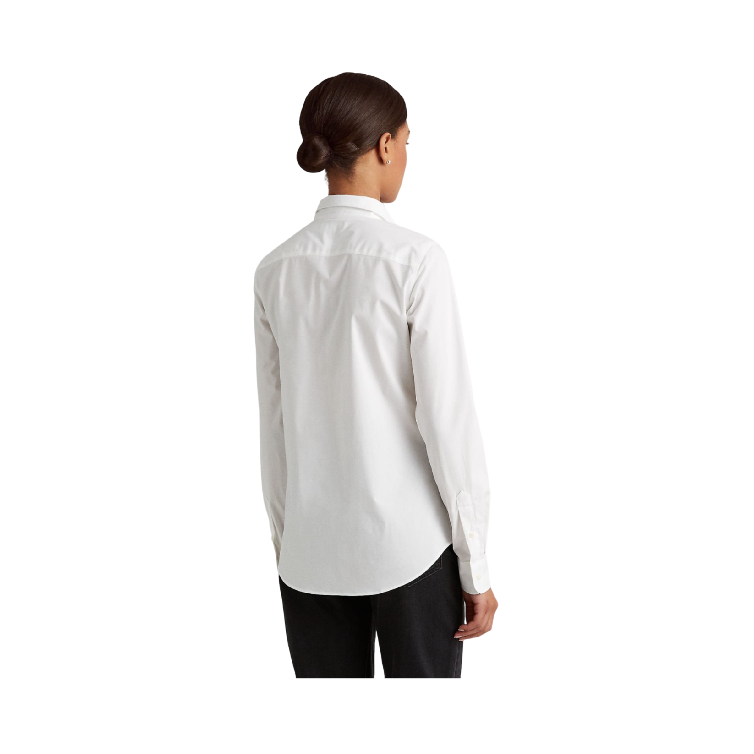 Jamelko Long Sleeve Button Front Shirt - White