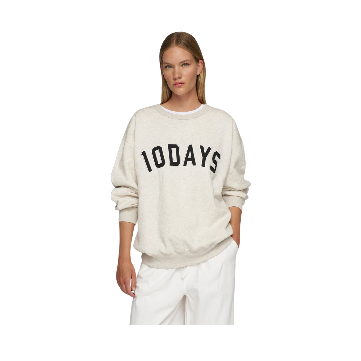 Statement SWEATER - Soft white melee