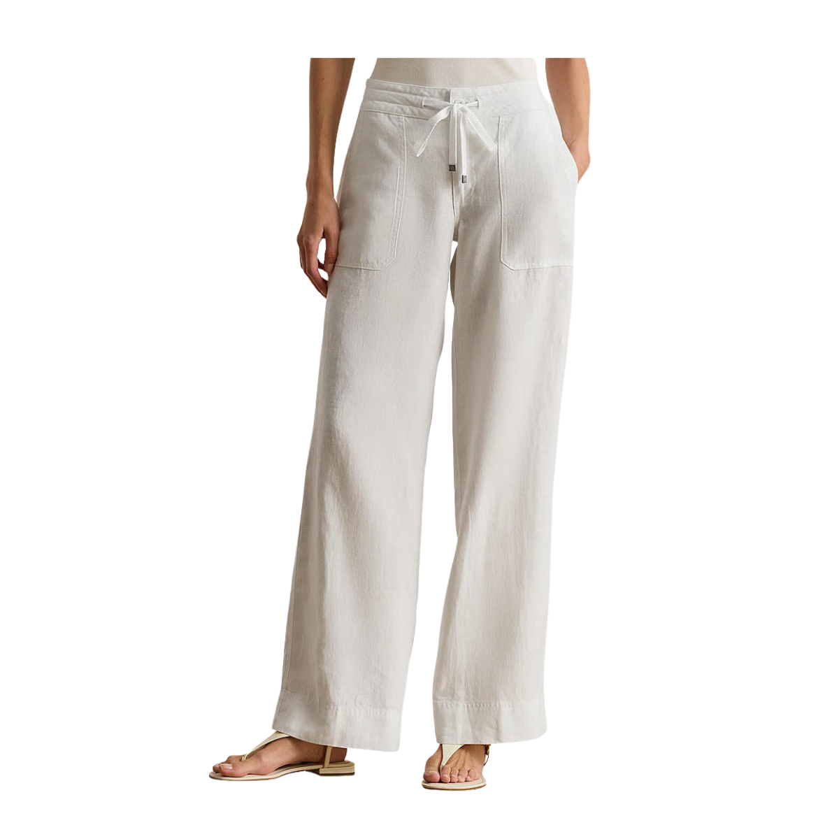 Jovonie Wide Leg Pant - White