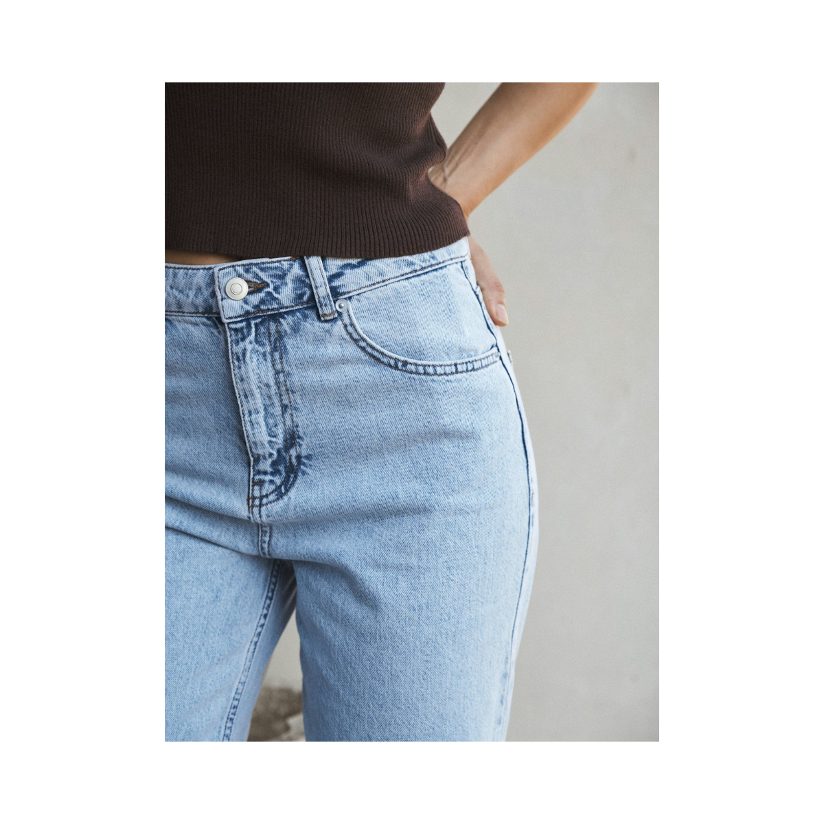 Simona D Pants - Smoke Blue