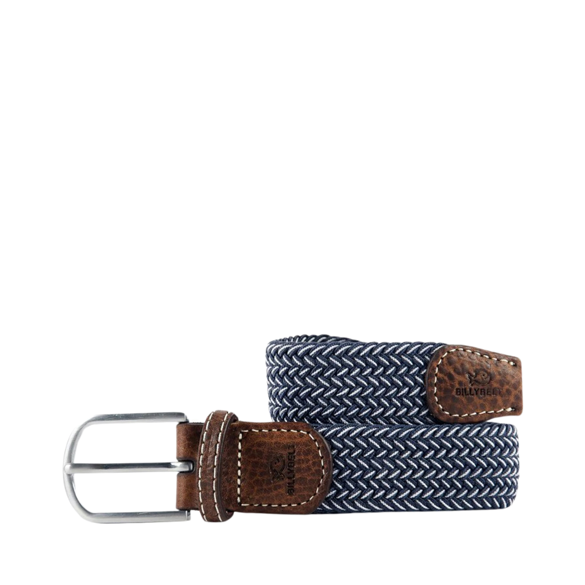 WOVEN ELASTIC BELT - TWO-TONED - Black