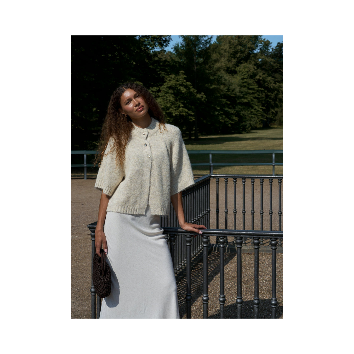 Benuta Fluffy Knit Cardigan - Ivory