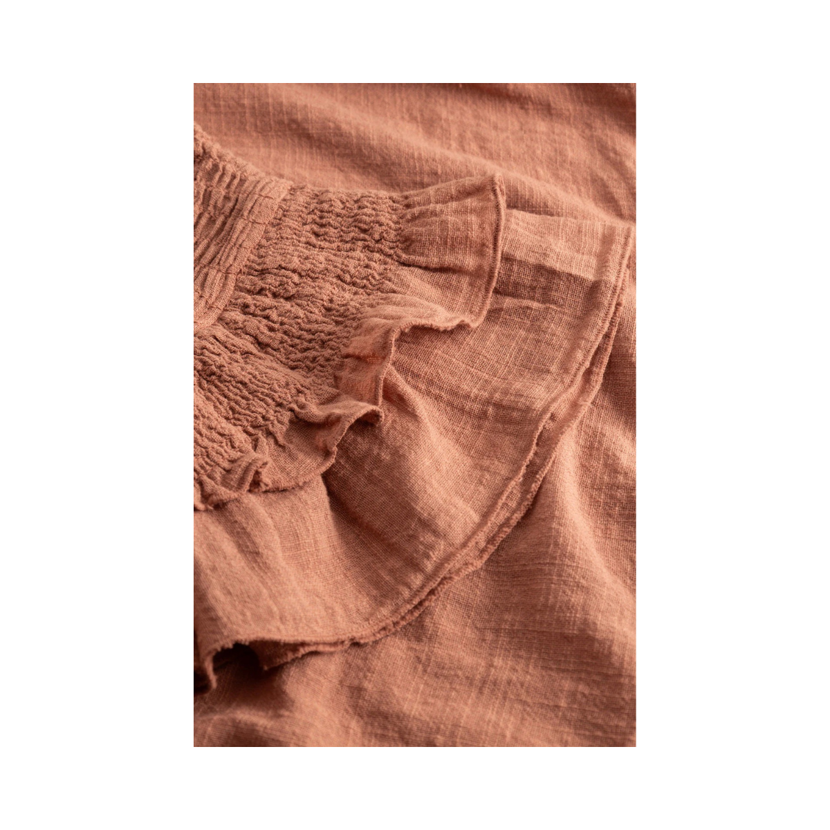 N-MAURA BLOUSE - RED CLAY