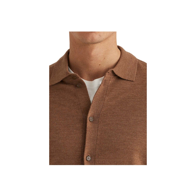 Merino Knitted Shirt - Beige