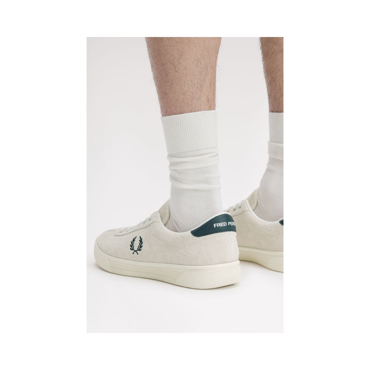Tennis Shoe Suede - Ecru