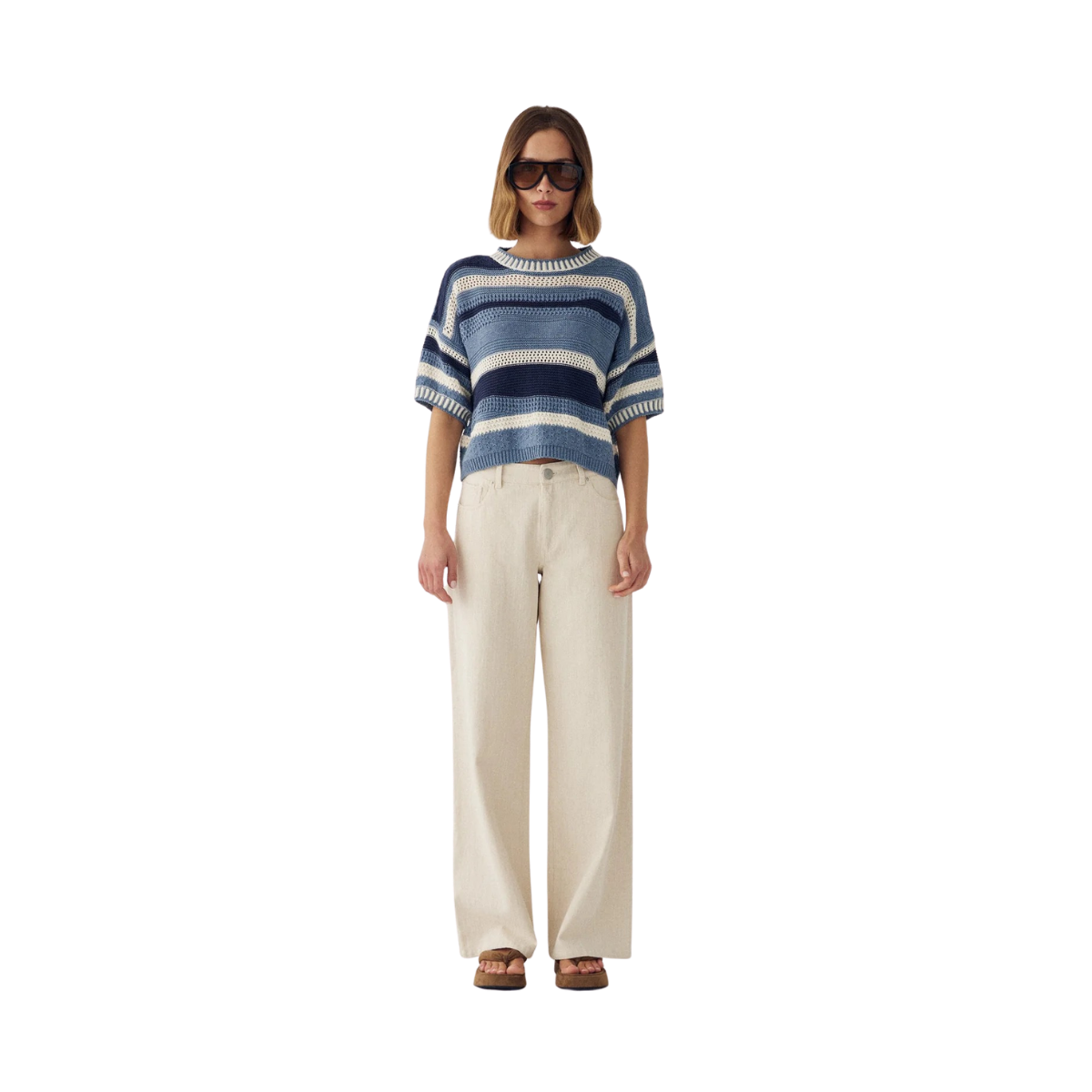 N-MARIAN KNIT - Daya Blue Stripe