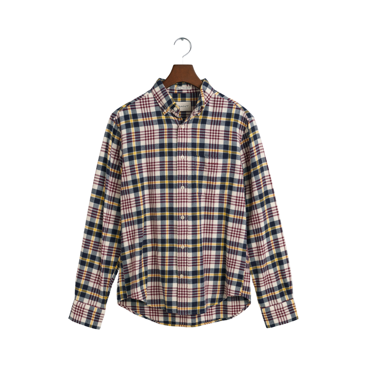 Regular Fit Plaid Flannel Shirt - Multi