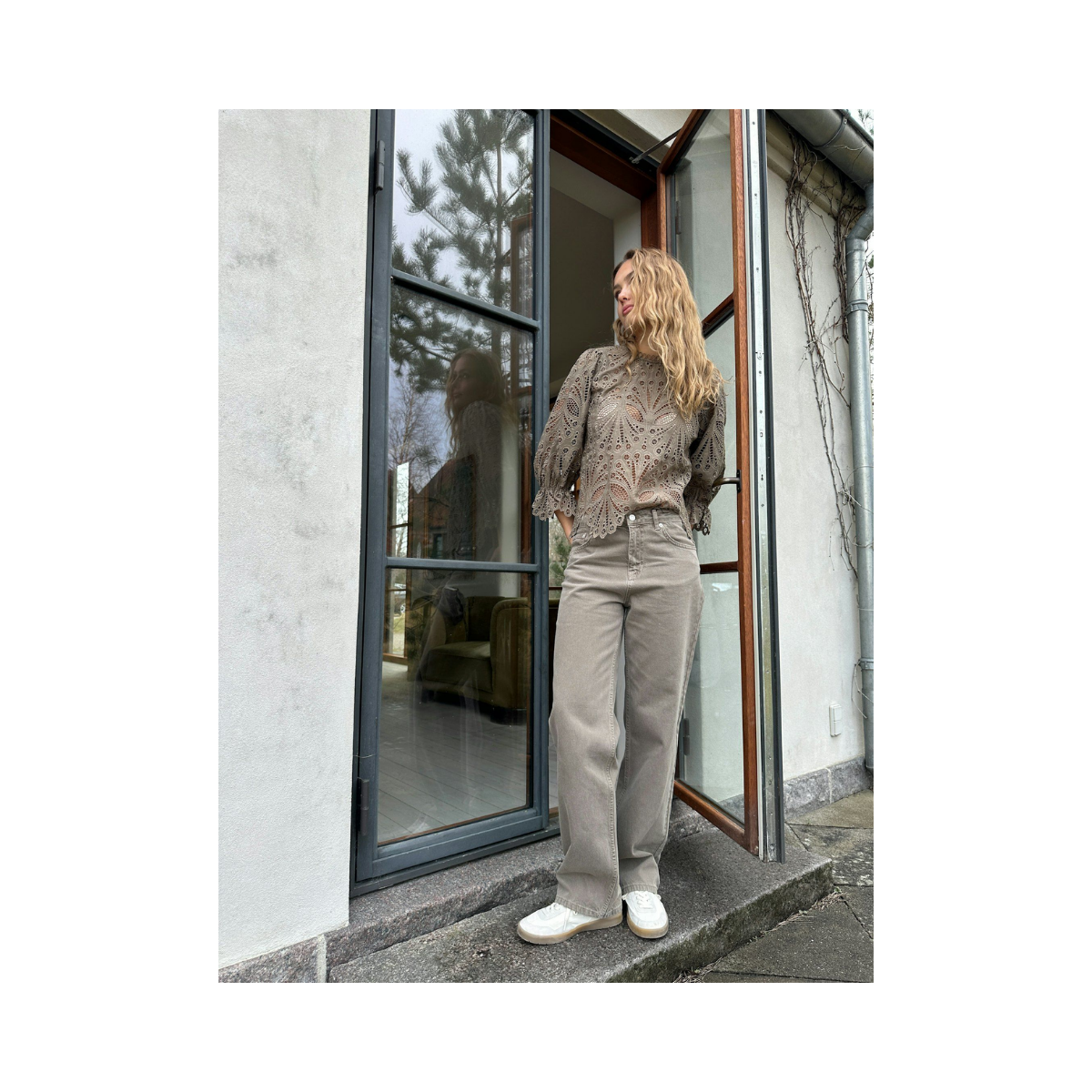 Simona D Pants - Dusty Brown
