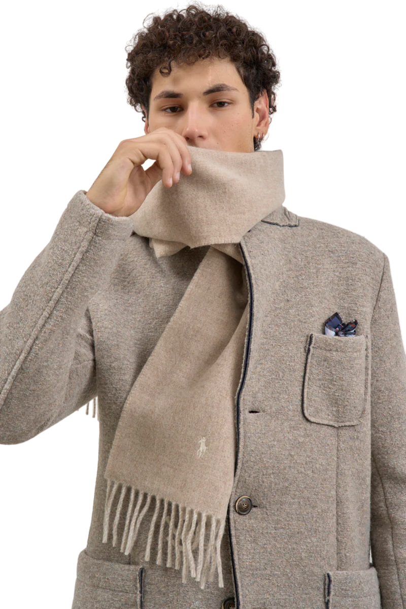 Classic Reversible Scarf - Beige