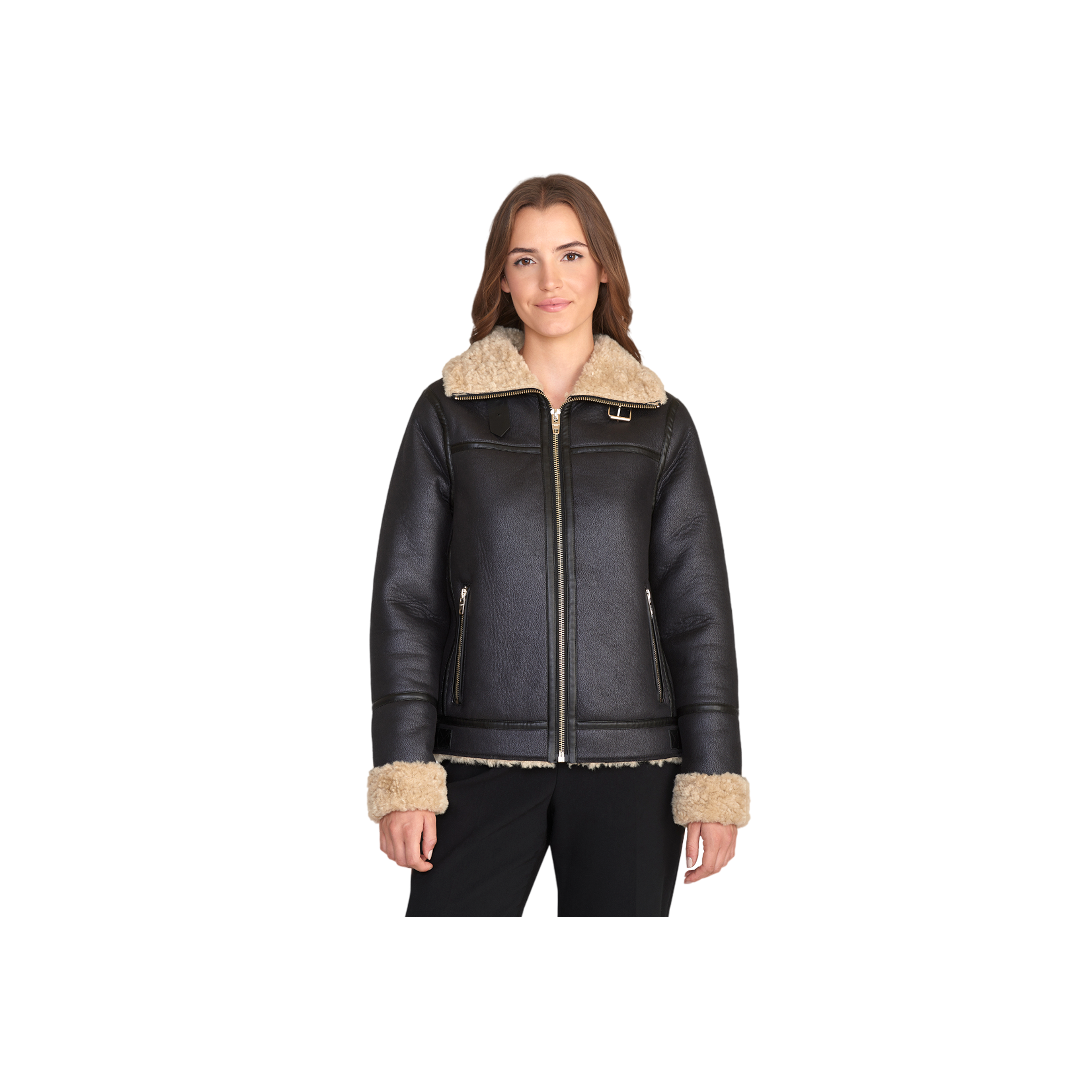 Belle Aviator Jacket - Black