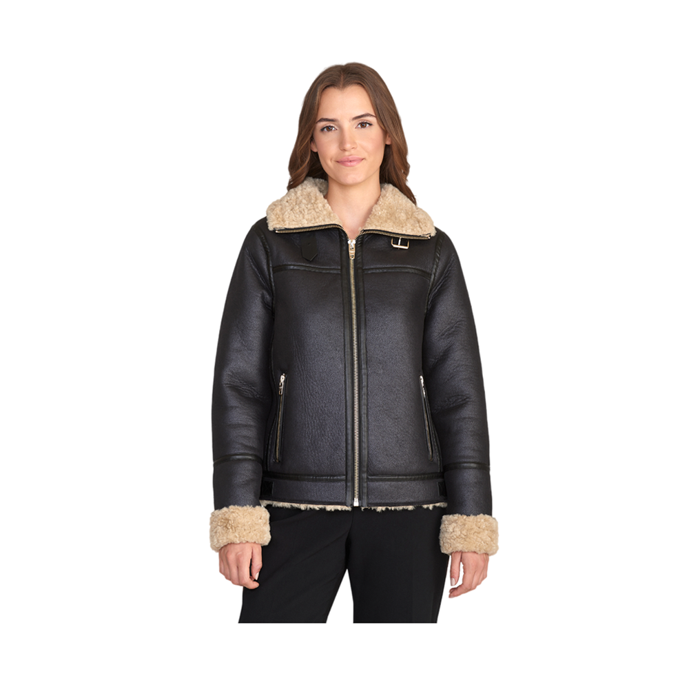 Belle Aviator Jacket - Black