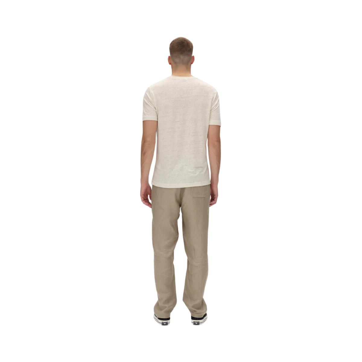 Duke Linen SS Tee - Beige