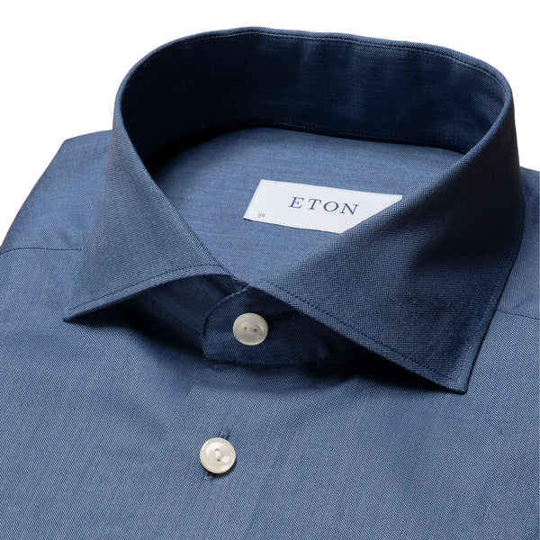 Solid Signature Oxford Shirt - Blue