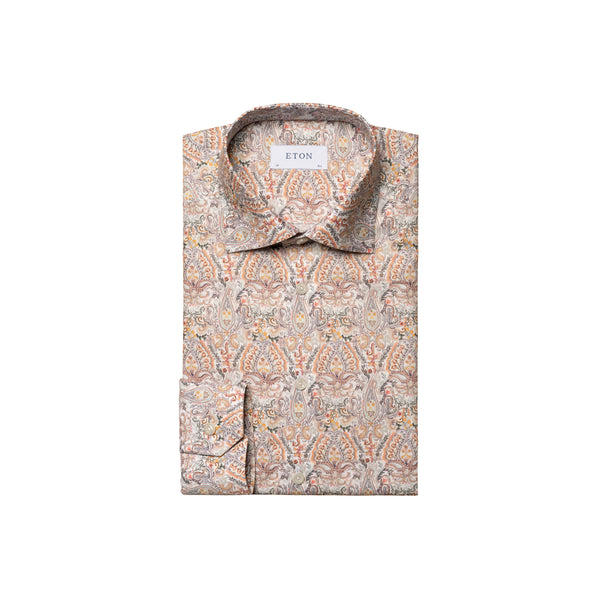 Contemporary Fit Business Shirt - Orange