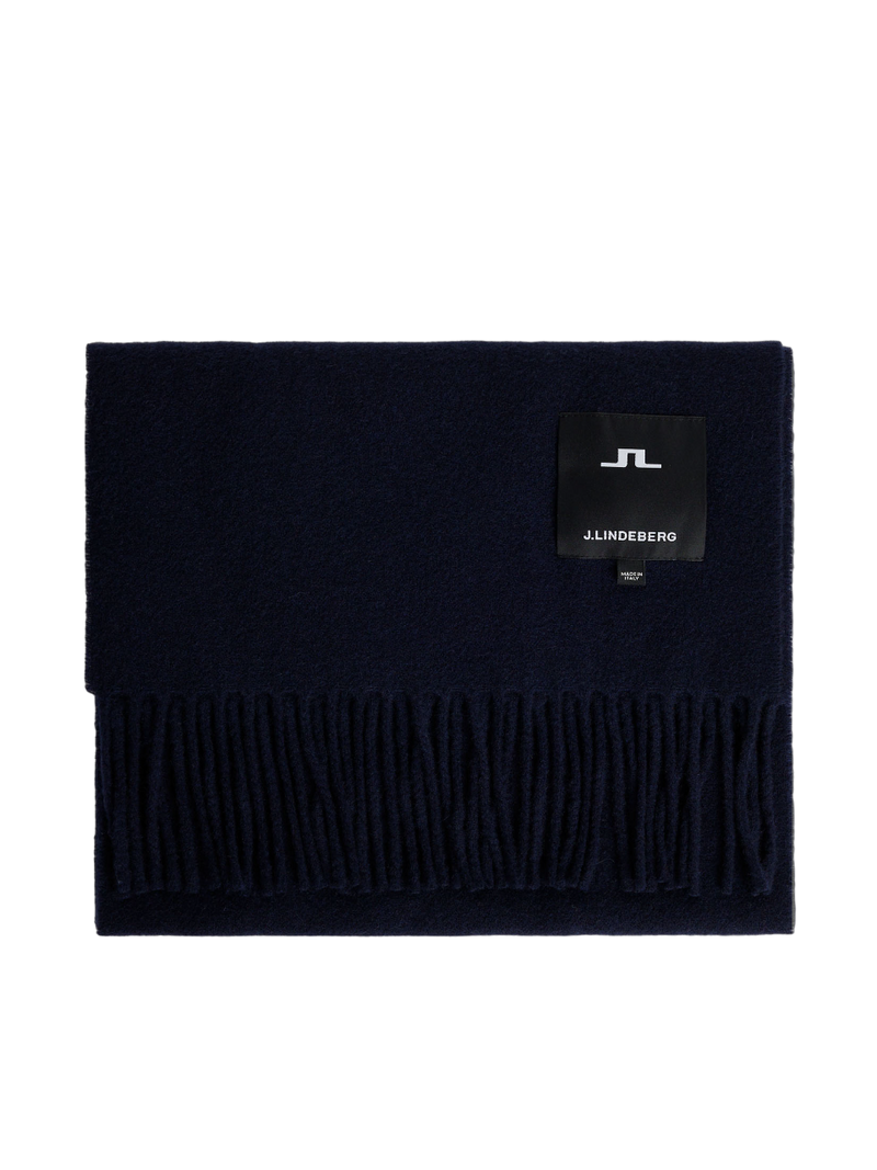 Champ Solid Wool Scarf - Navy