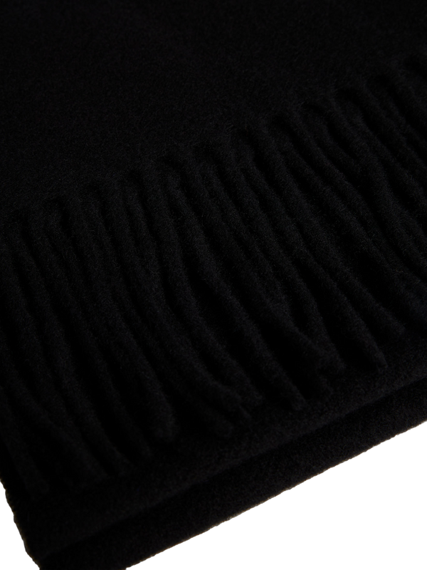 Champ Solid Wool Scarf - Black