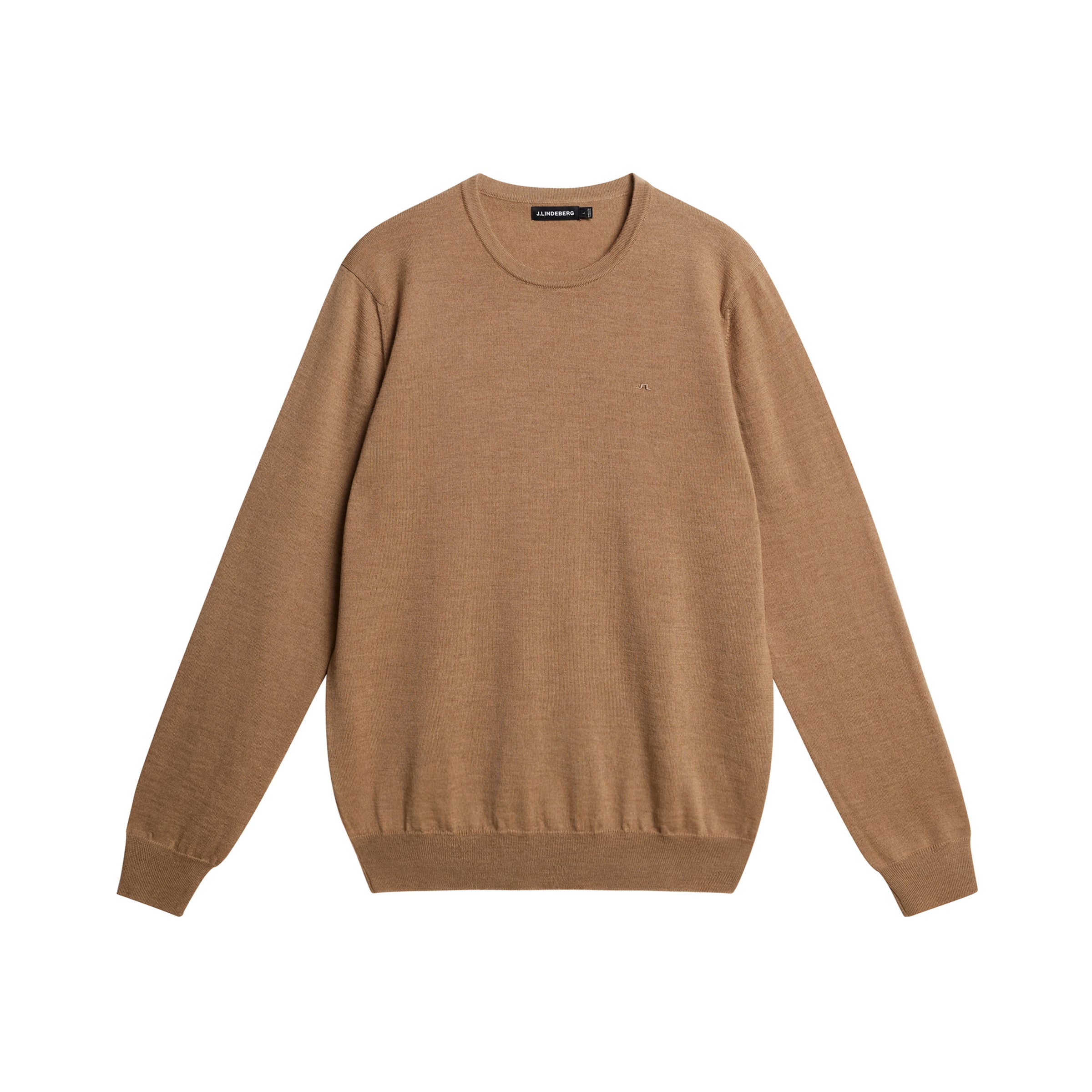 Lyle Merino Crew Neck Sweater - Beige