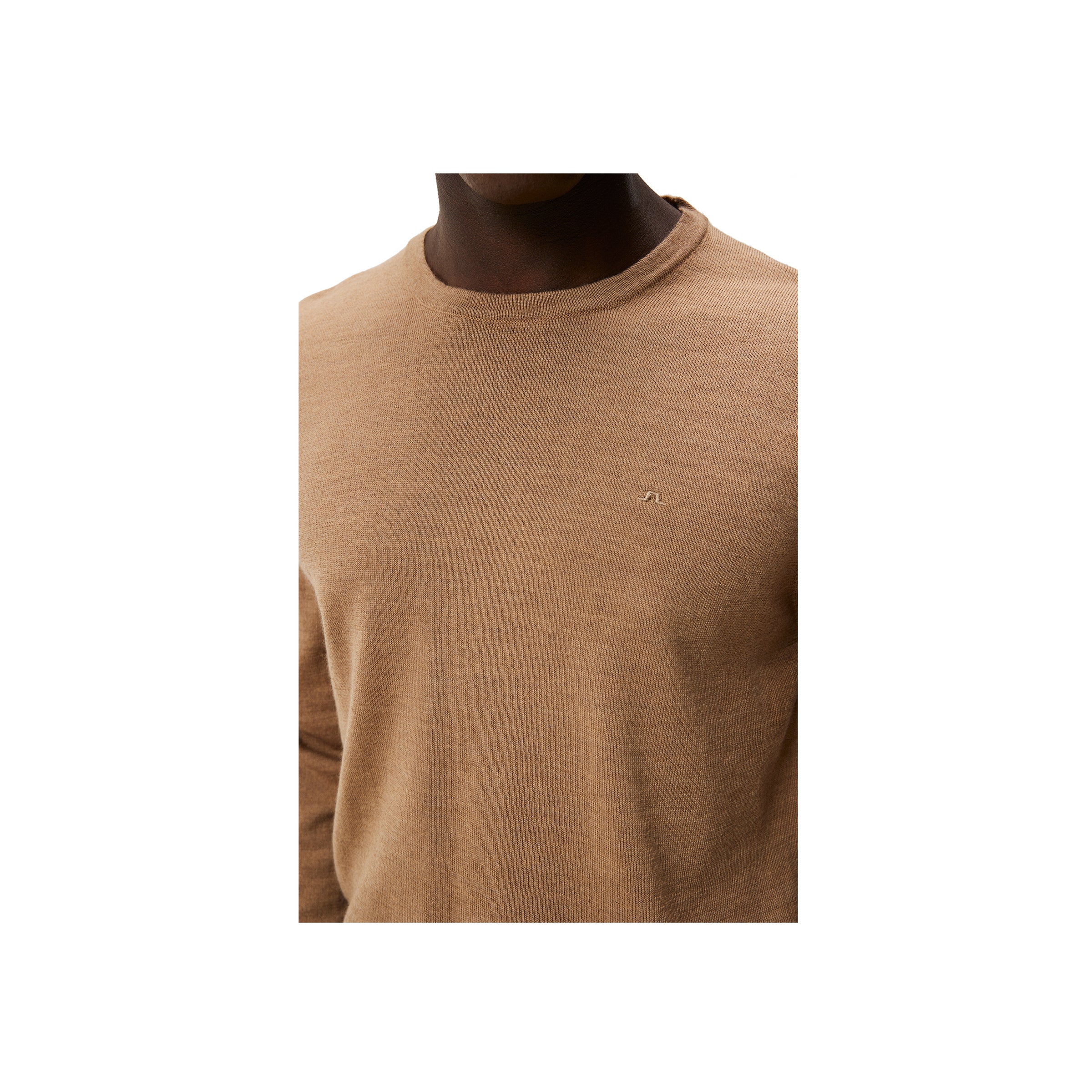 Lyle Merino Crew Neck Sweater - Beige