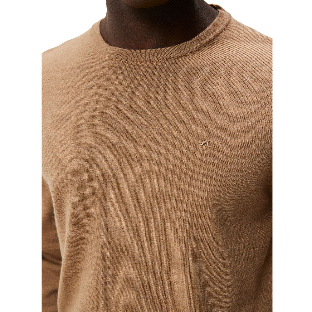 Lyle Merino Crew Neck Sweater - Beige