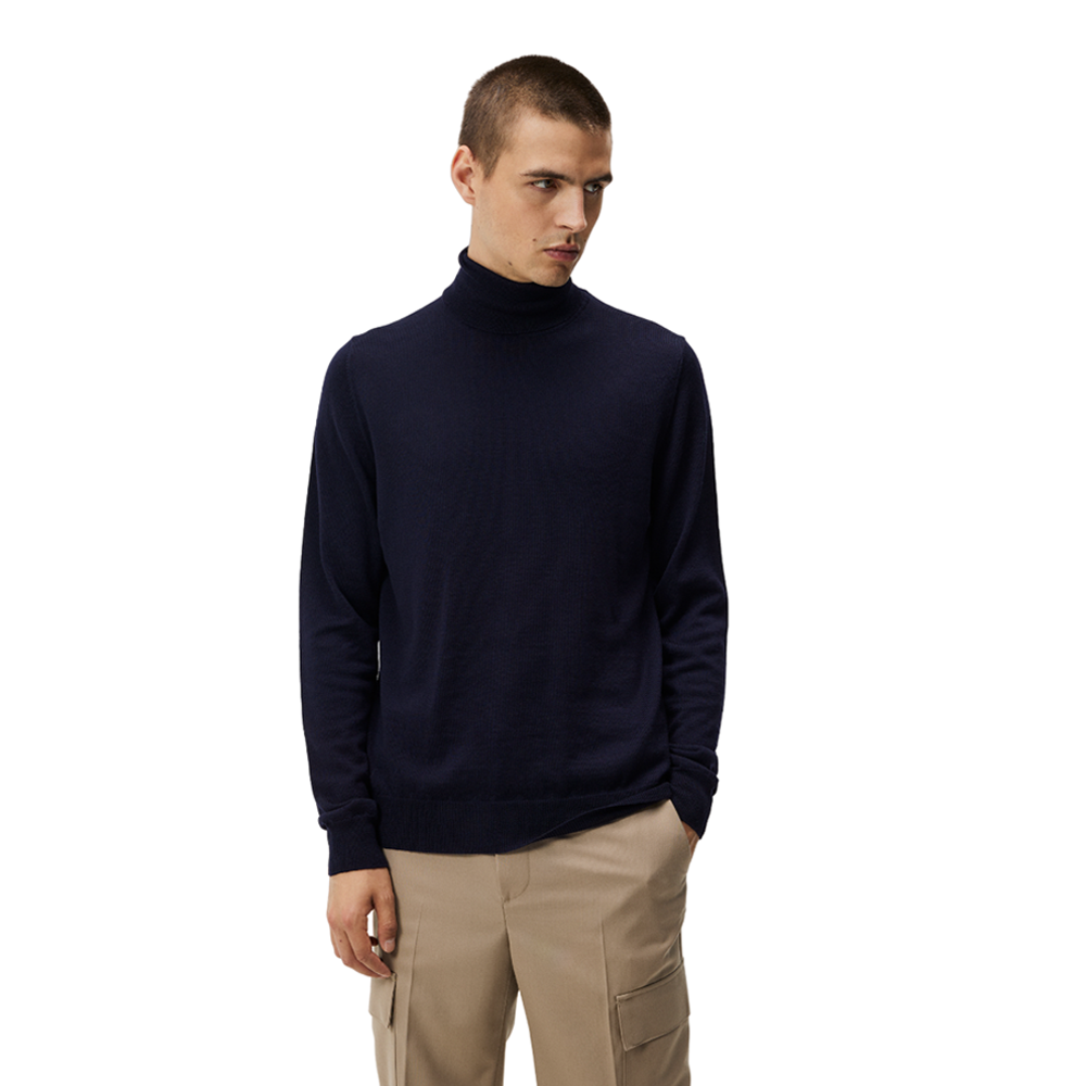 Lyd Merino Turtleneck Sweater - Navy