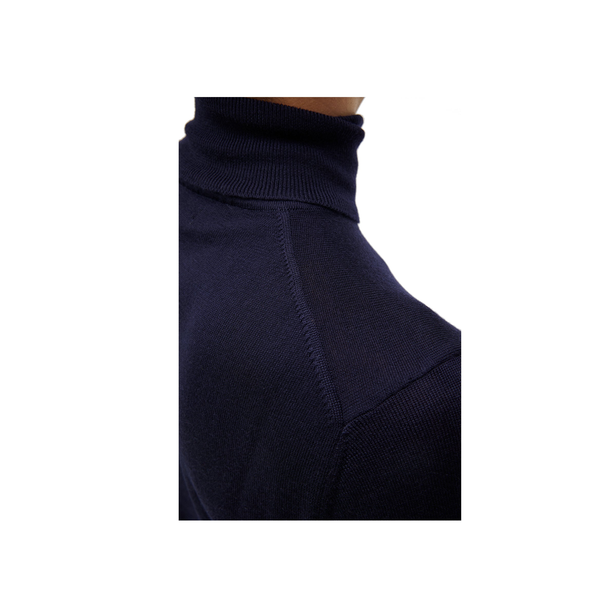 Lyd Merino Turtleneck Sweater - Navy