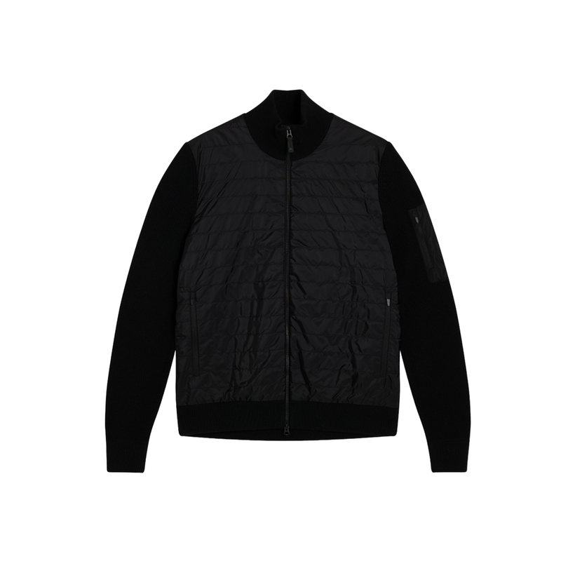 Beck Knitted Hybrid Jacket - Black