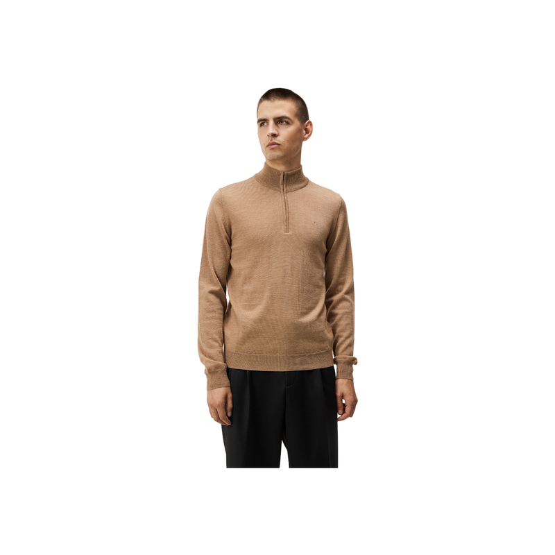 Kiyan Quarter Zip Sweater - Brown