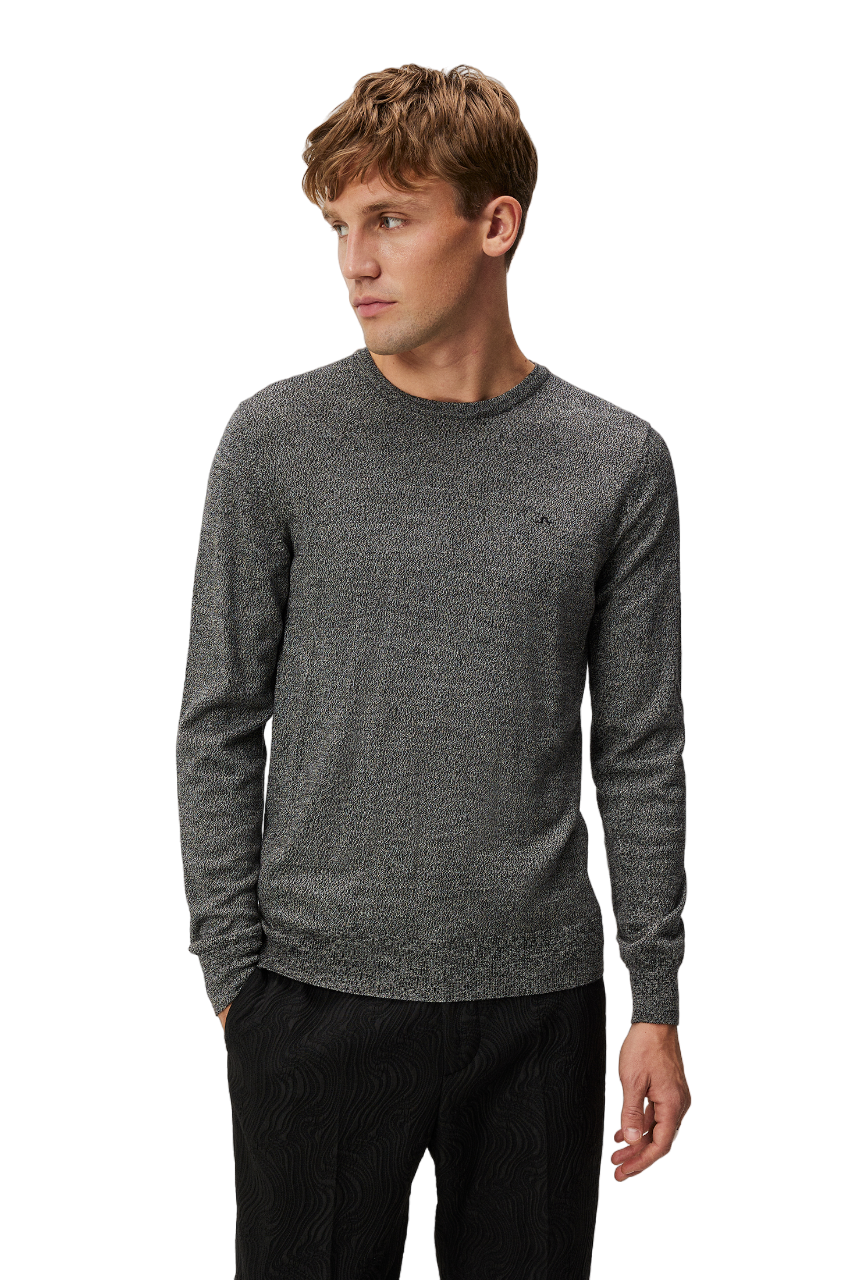 Lyle Merino Crew Neck Sweater - grey