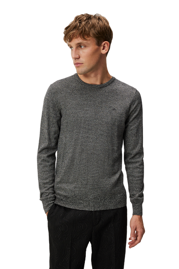 Lyle Merino Crew Neck Sweater - grey