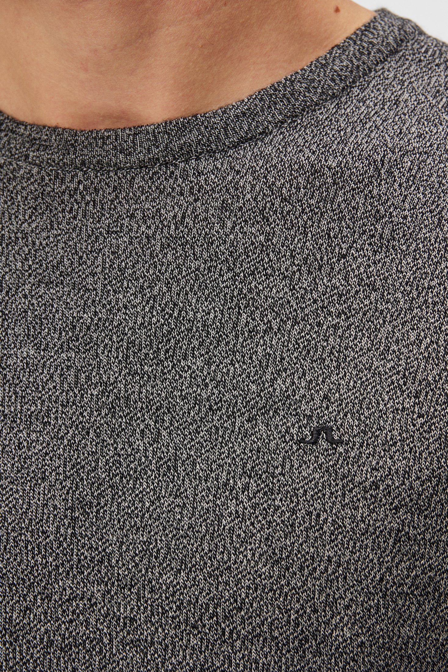 Lyle Merino Crew Neck Sweater - grey