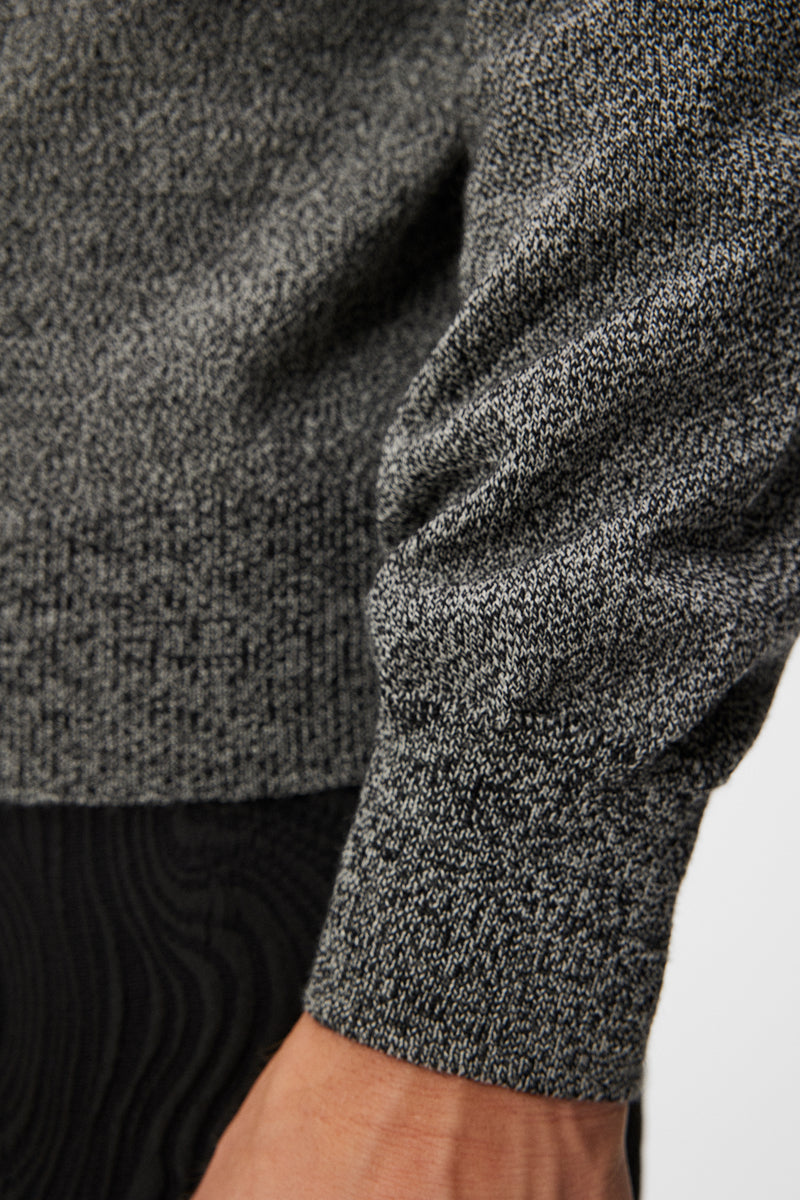 Lyle Merino Crew Neck Sweater - grey