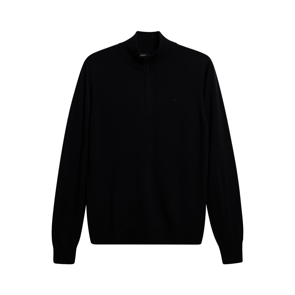 Kiyan Quarter Zip Sweater - Black