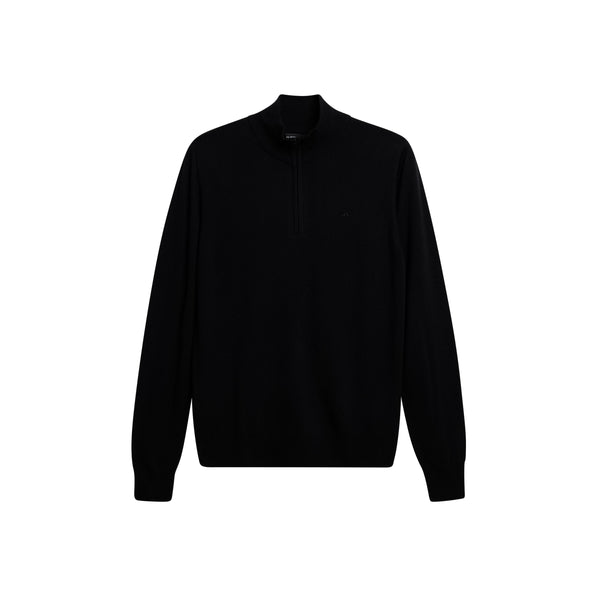 Kiyan Quarter Zip Sweater - Black