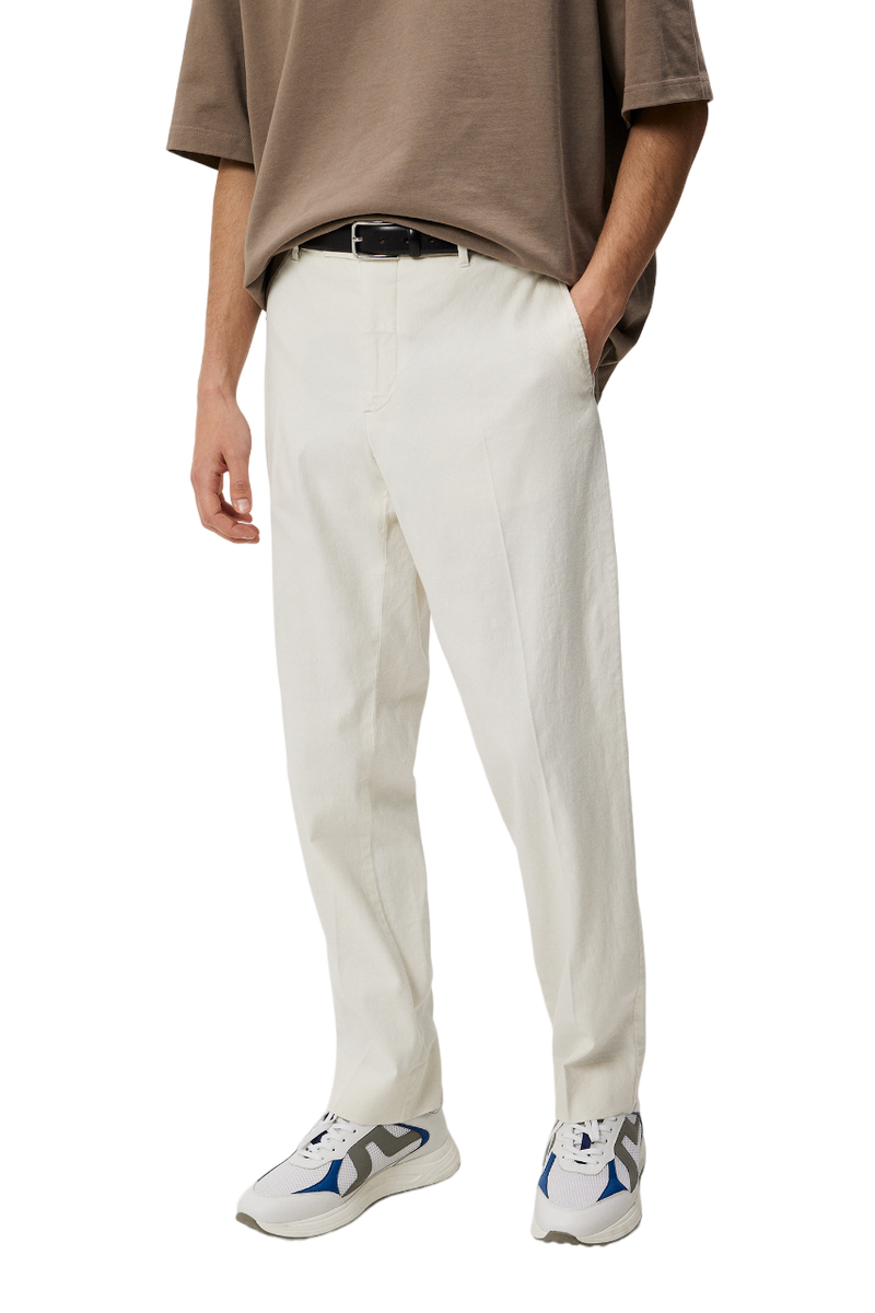 Lois Linen Stretch Pants - White