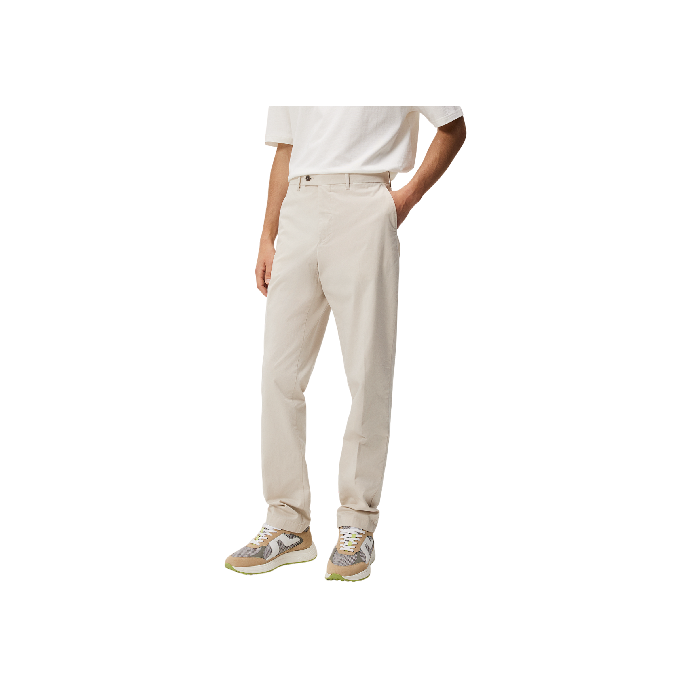 Lois Cloud Satin Pants - Beige