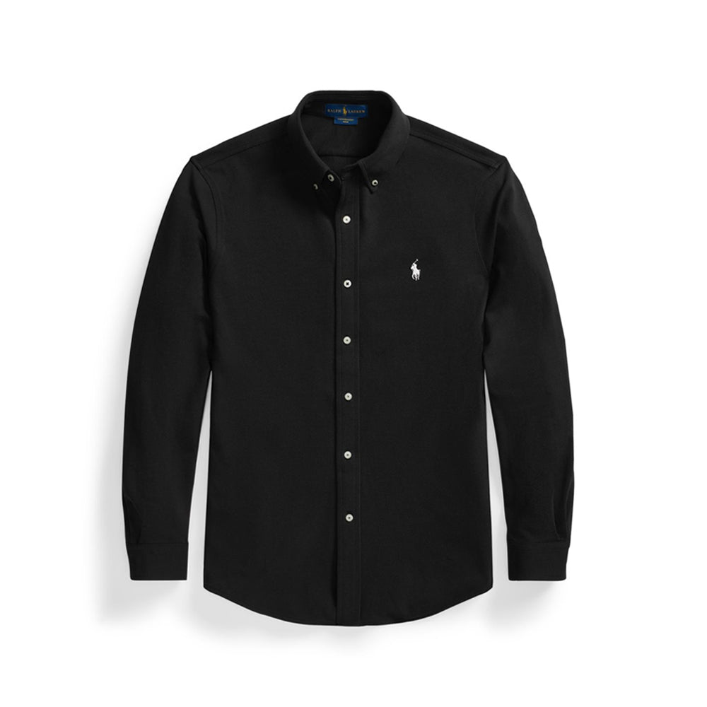 Featherweight Mesh Oxford Shirt - Black