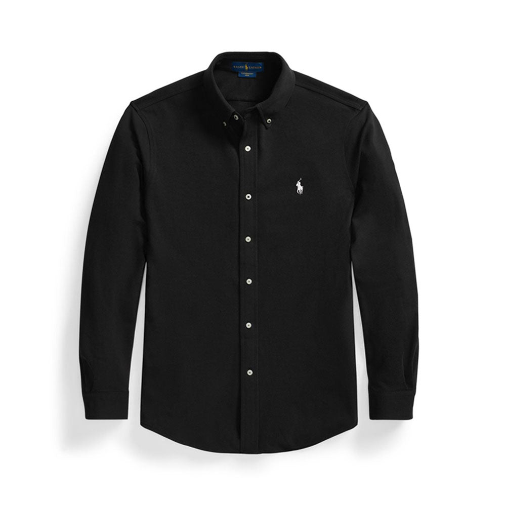 Featherweight Mesh Oxford Shirt - Black