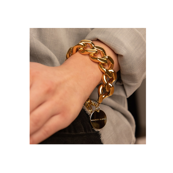 Flat Chain Bracelet - Gold