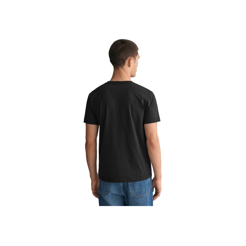 Slim Shield V-Neck T-Shirt - Black