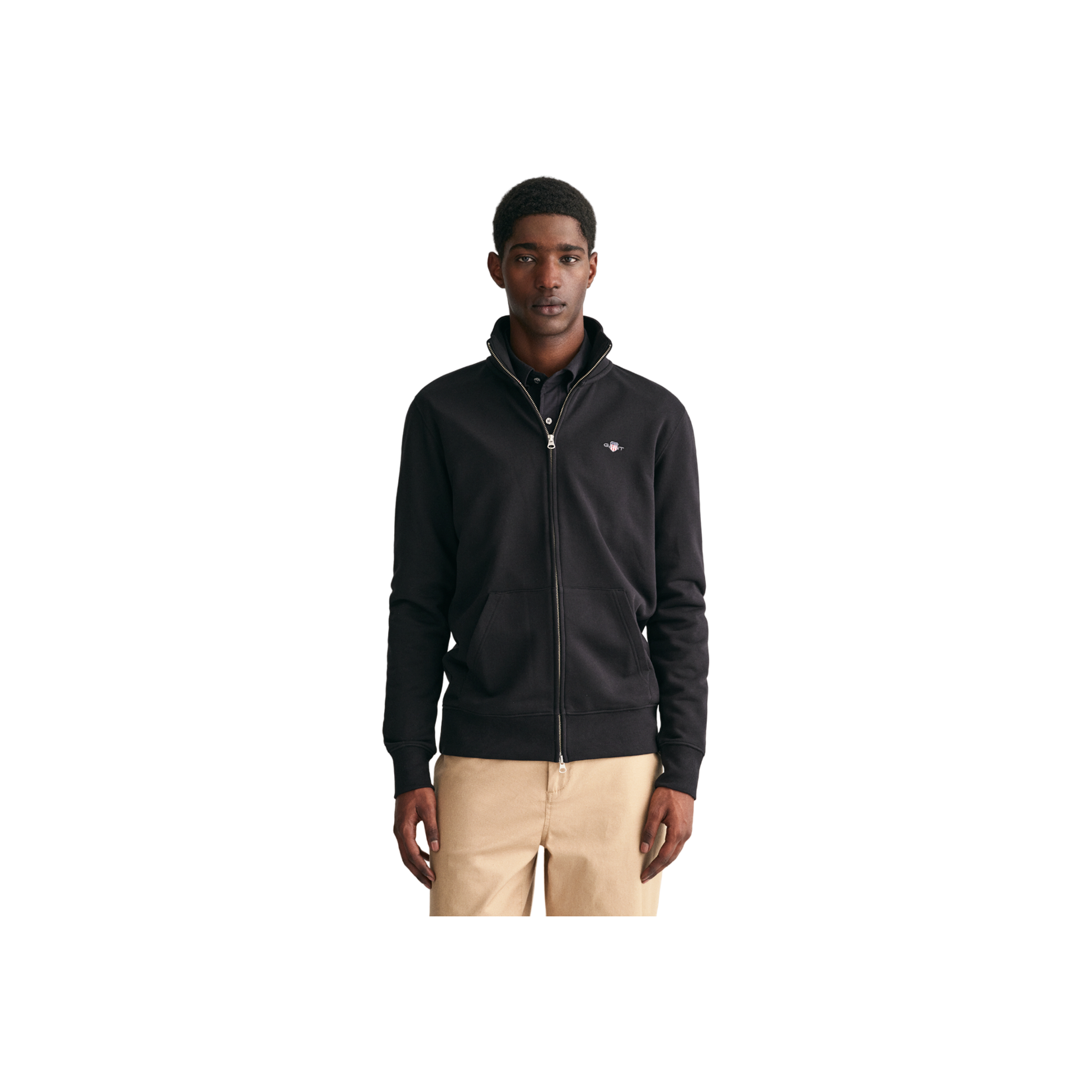 Reg Shield Full Zip Sweat - Black