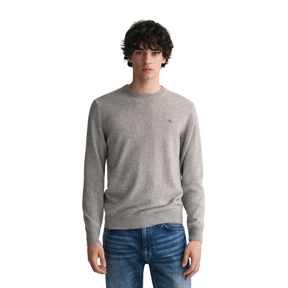 Superfine Lambswool C-Neck - Grey