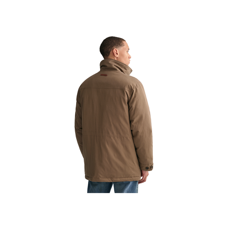 Padded  Flannel Field Jacket - Brown