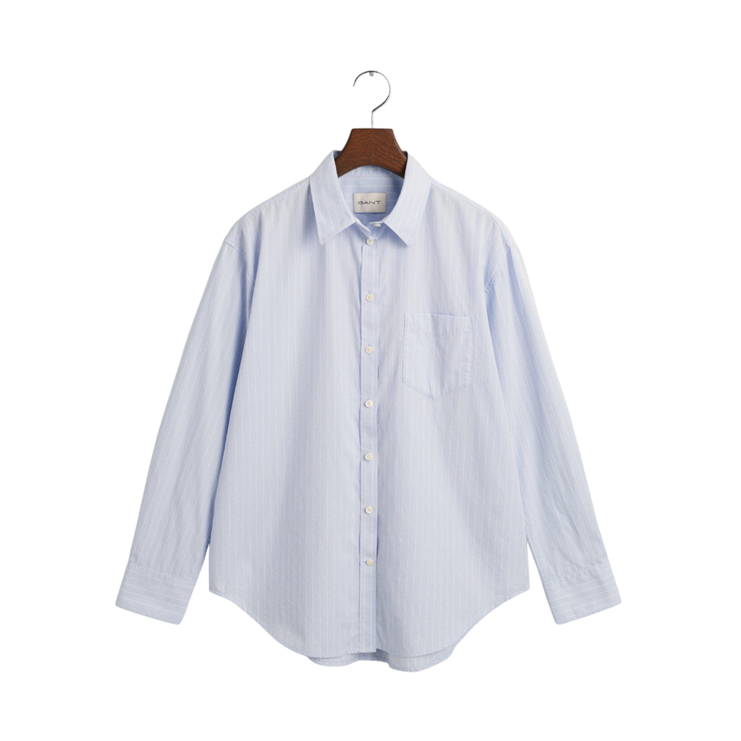 Rel Striped Poplin Shirt - Blue