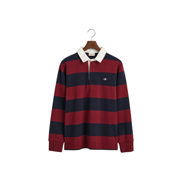 Reg Shield Barstripe Heavy Rugger - Red