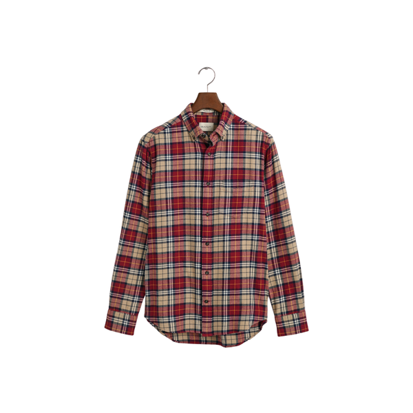 Reg Flannel Check Shirt - Red