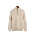 Casual Cotton Halfzip - Beige